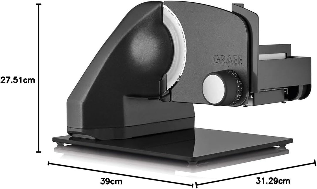 GRAEF Allesschneider CLASSIC C95, eisenglimmergrau, inkl Kombi-Aufsatz PRO, 30° kippbar, 170 W Motor