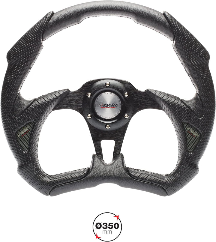 Simoni Racing X5350PUN/P X5 Black Universal Steering Wheel, Schwarz