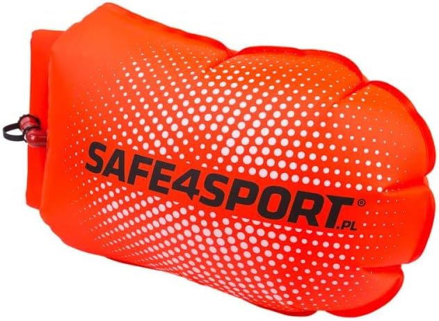 SAFE4SPORT PerfectSwimmer+ - Aufblasbare Schwimmboje - Sicherheitsboje mit Einer Tasche für Dinge