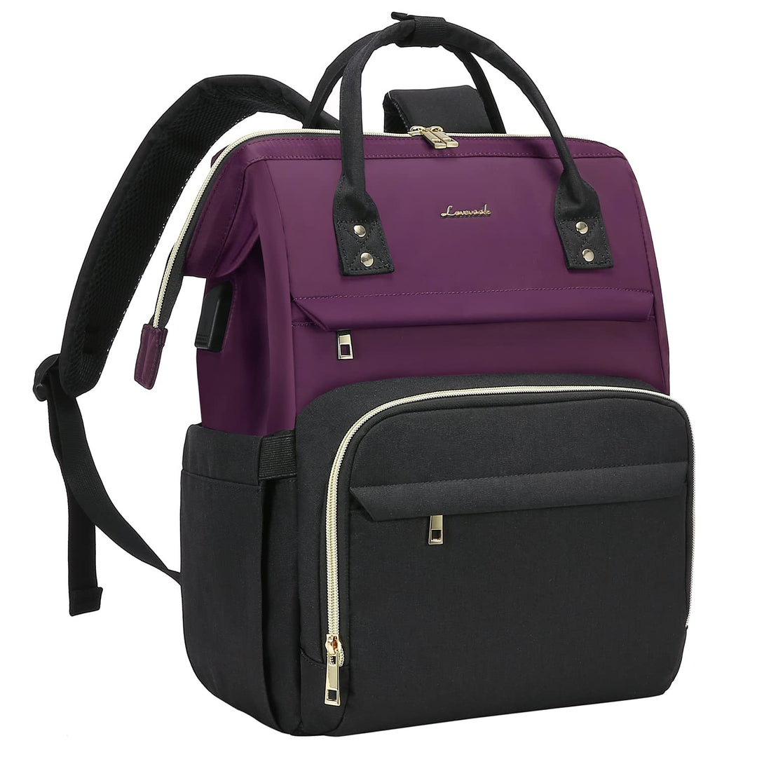 LOVEVOOK Laptop Rucksack Damen 15,6/17 Zoll, Gross Schulrucksack Teenager Arbeitsrucksack Business R