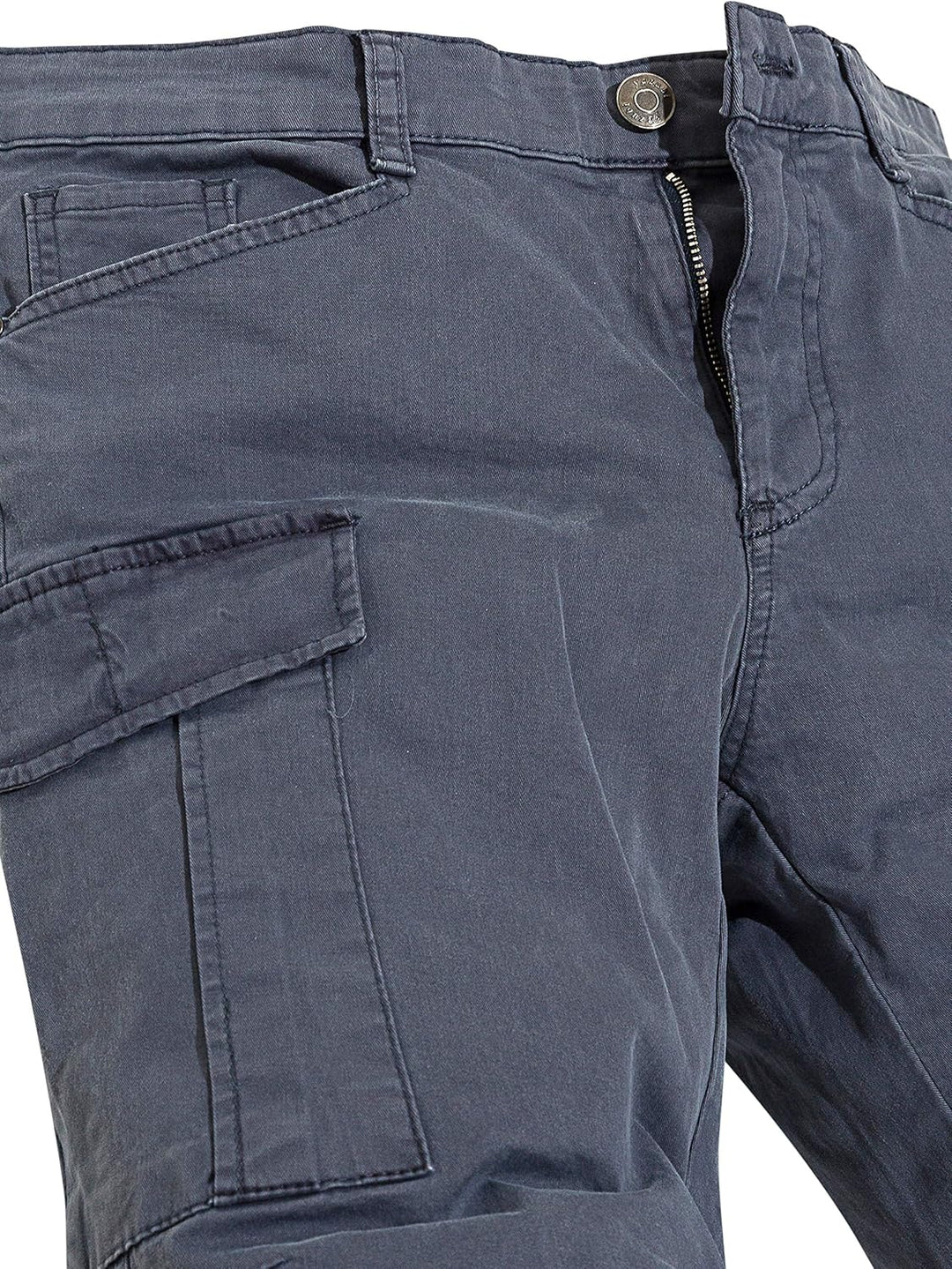 Yazubi Jayden - Herren Cargo Hose - Baumwoll Cargo Jeans 28W / 30L Grau (Turbulence 194215), 28W / 3