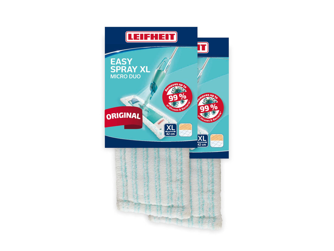 Leifheit Wischbezug EasySpray XL microduo 2er Set Wischbezug 2er Set, Wischbezug 2er Set