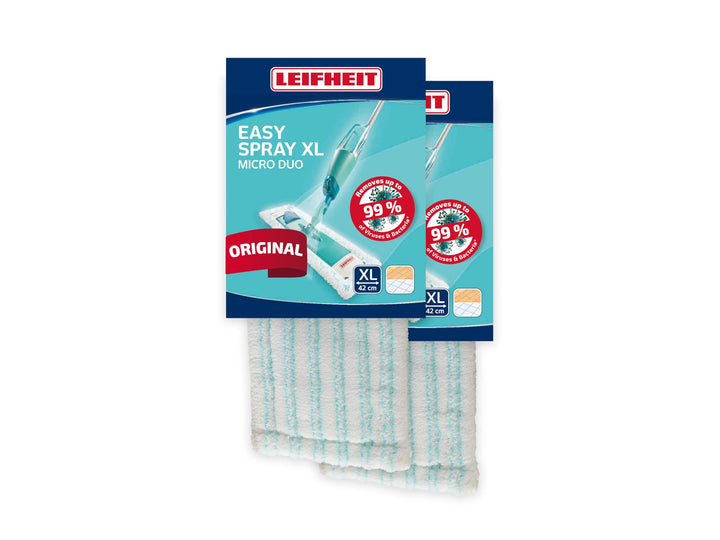 Leifheit Wischbezug EasySpray XL microduo 2er Set Wischbezug 2er Set, Wischbezug 2er Set