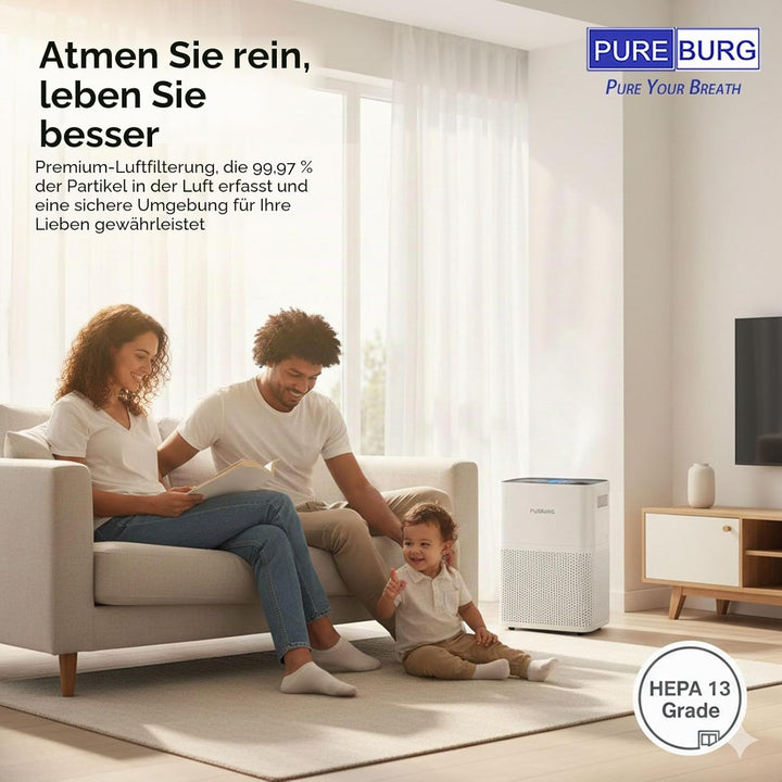 PUREBURG FY3433 FY3432 Ersatzfilter Kompatibel mit Philips AC3256 AC3257 AC3259 AC4550 Luftreiniger