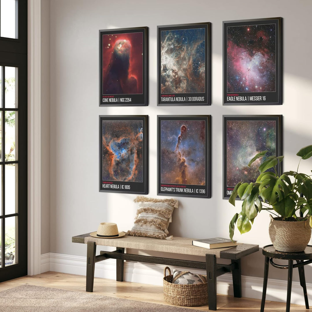 Weltraum-Schlafzimmer-Wanddekoration – Galaxie-Kunst, Kinderzimmer-Dekoration, Universum, Nebel, mod