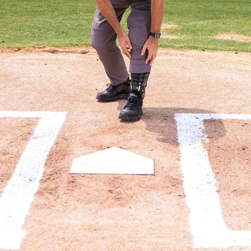 Champion Sports Umpire Beinschützer: Doppelter Knie-Schienbeinschutz mit Flügeln für Baseball und So