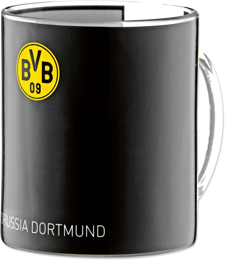 Borussia Dortmund BVB-Zauberglas, 1 Stück (1er Pack) & BVB-Kugelschreiber (3er-Set) Bundle mit BVB-K