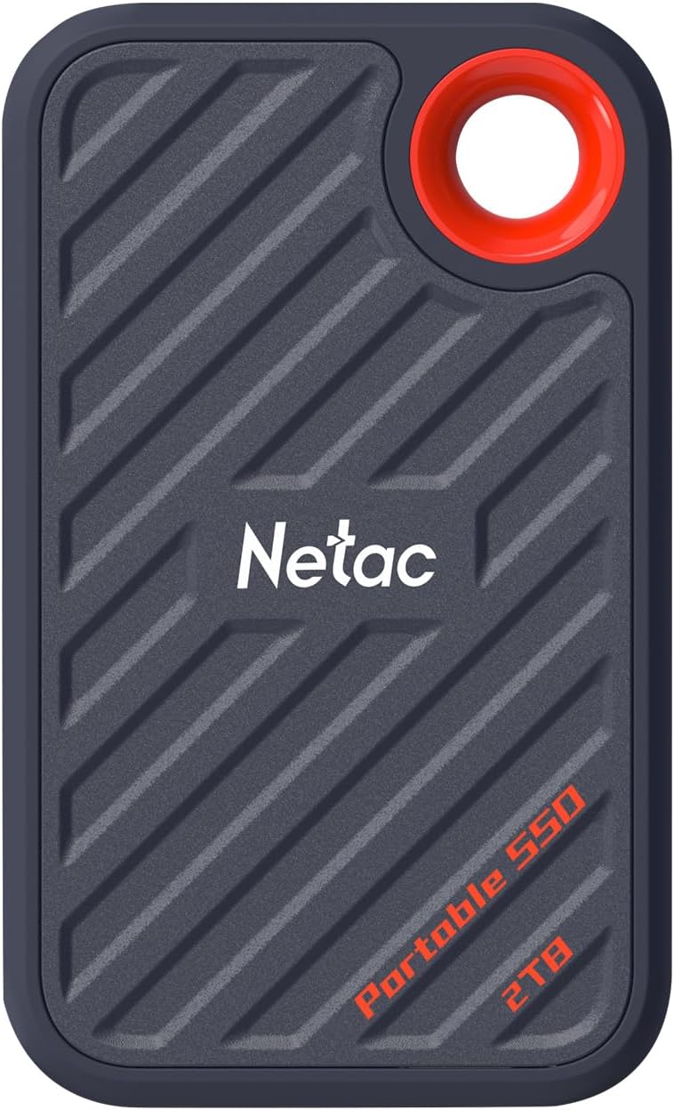 Netac ZX20 2 TB Mobiles Solid-State-Laufwerk, extern, portabel 2 TB (bis zu 2000 MB/s Lesen und Schr