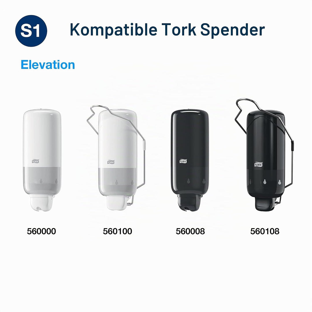 Tork Premium Flüssigseife - 420501 - Hautfreundliche Allzweckseife für S1/S11 Spender-Systeme - Prem