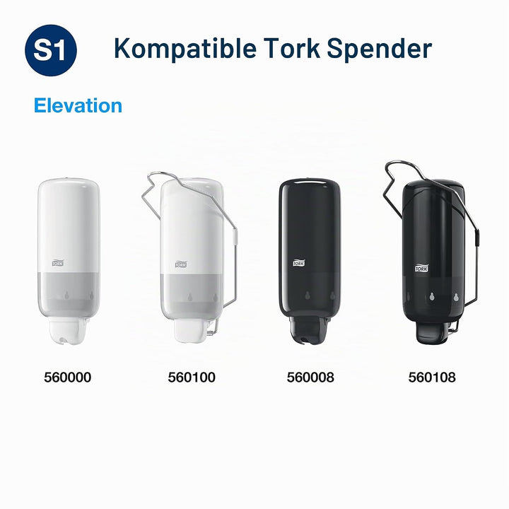 Tork Premium Flüssigseife - 420501 - Hautfreundliche Allzweckseife für S1/S11 Spender-Systeme - Prem