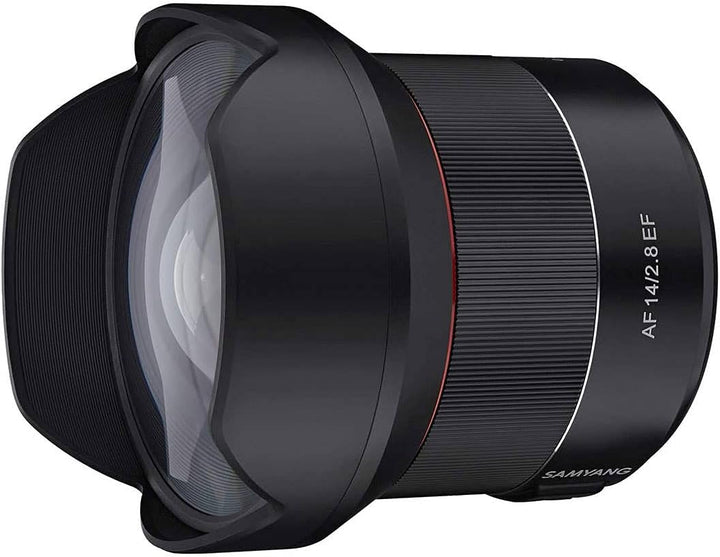 Samyang 8008 AF 14mm F2,8 EF für Canon EF Objektiv I Weitwinkel mit 116,6° Bildwinkel & präzisem Aut