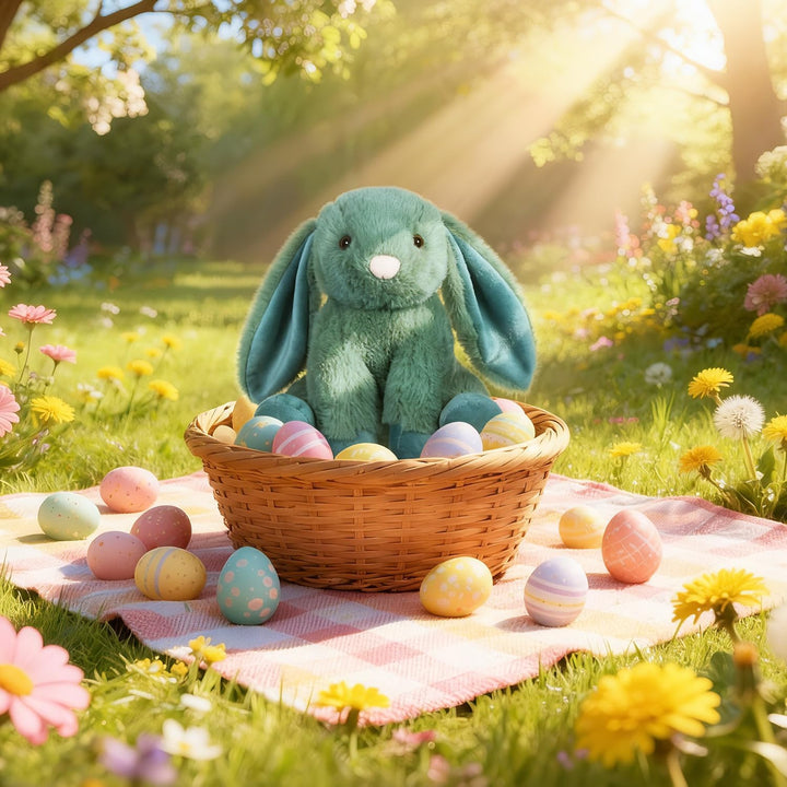 Apricot Lamb – Kuscheltier Grün Hase 20 cm – Plüsch Spielzeug Plüschtier für Kinder und Baby – Flaus
