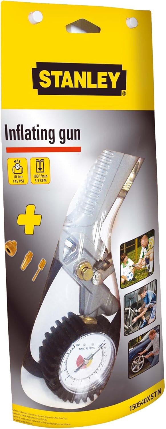 Stanley Zubehör für Luftkompressoren, Inflating Gun Kit, 150540XSTN, 150540XSTN