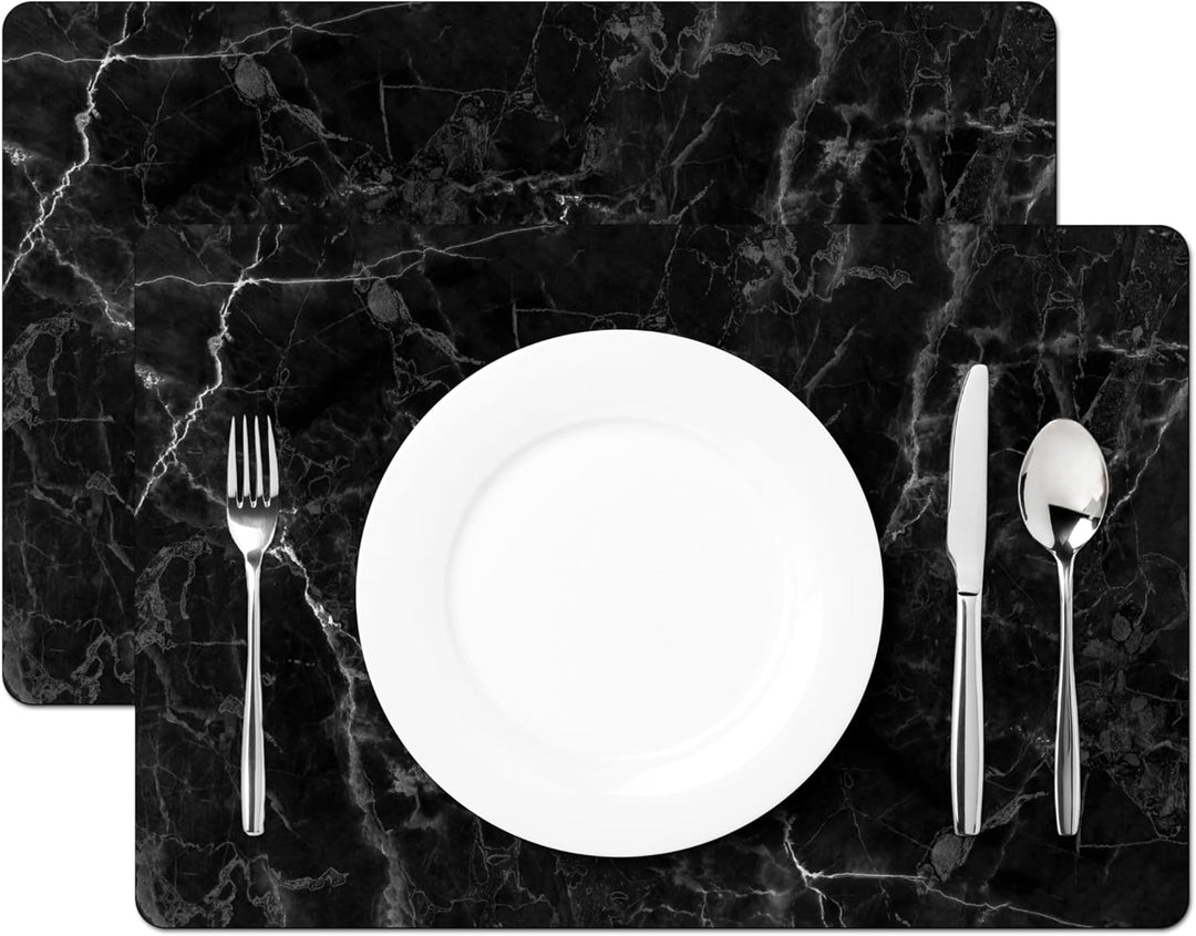 KitchenYeah© Platzsets Abwaschbar 6-Teilig 45x30 cm Tischsets Platzdeckchen rutschfeste Platzset Unt