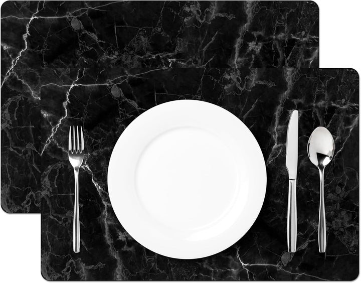 KitchenYeah© Platzsets Abwaschbar 6-Teilig 45x30 cm Tischsets Platzdeckchen rutschfeste Platzset Unt