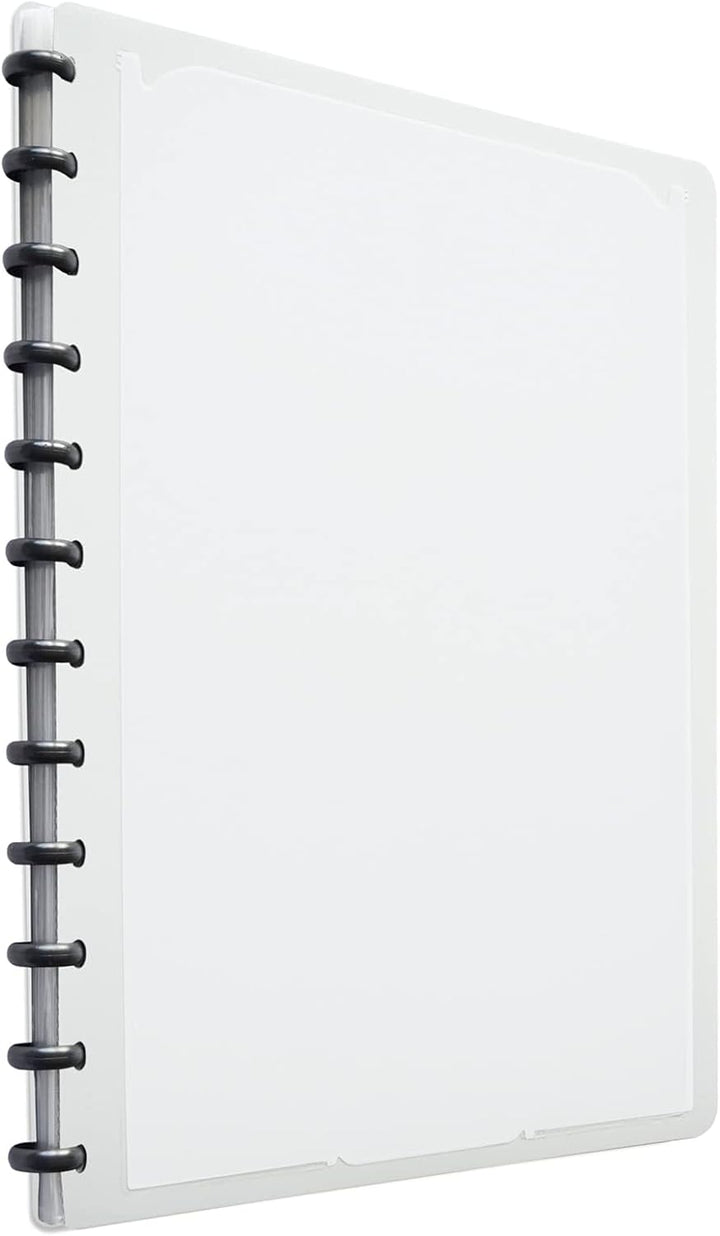 Oxford polyvision Ringmappe A4, mit vario-zipp, 20 Hüllen, weiss, 5er Pack weiss Single, weiss Singl