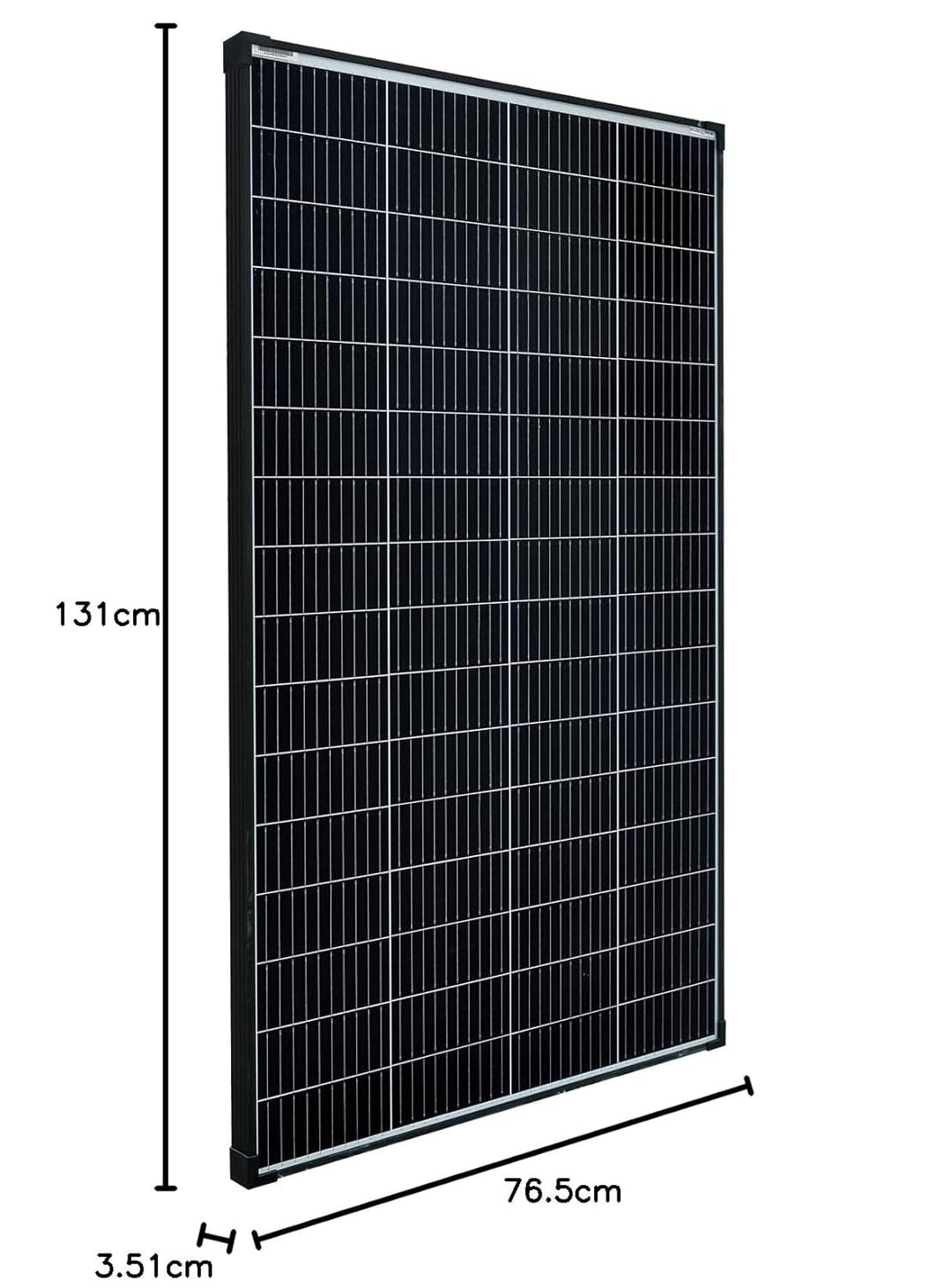 enjoy solar® 210W 36V Monokristallines Solarmodul, 182mm Solarzellen 10 Busbars Solarpanel ideal für