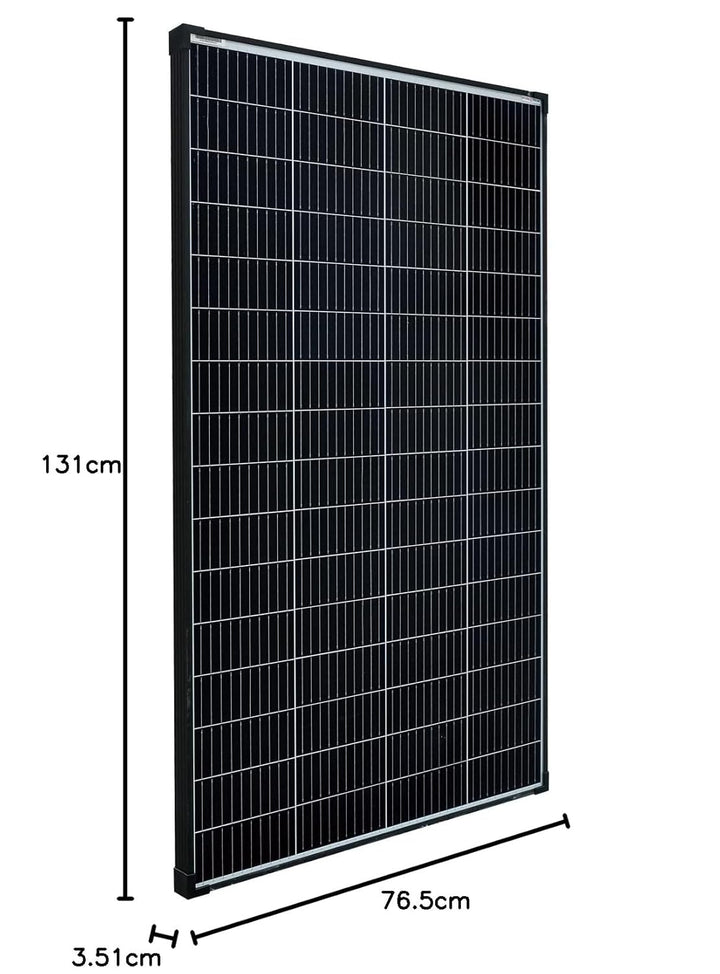 enjoy solar® 210W 36V Monokristallines Solarmodul, 182mm Solarzellen 10 Busbars Solarpanel ideal für