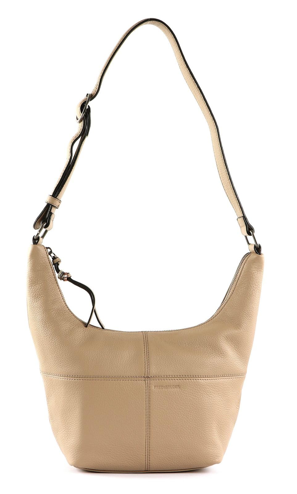 FREDsBRUDER Handtasche Pruvia mit Ziernähten S Sand, S Sand
