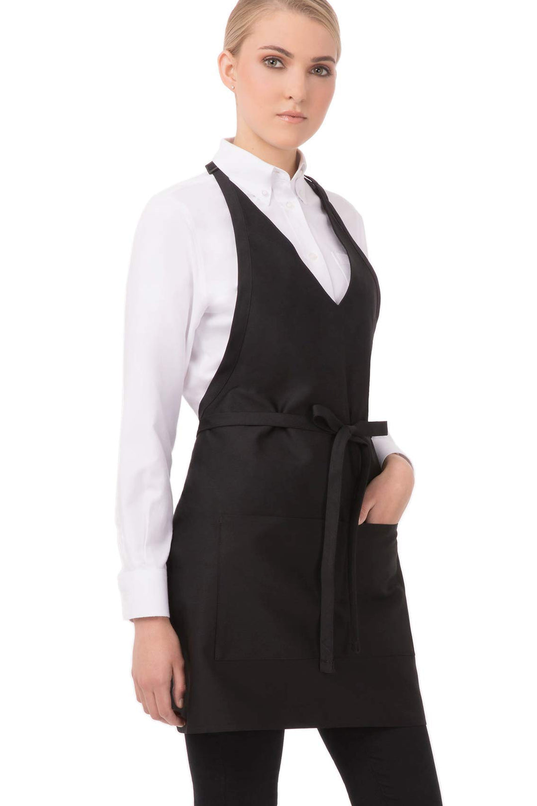 Uniform Works A709 Smoking Schürze, schwarz, Schwarz
