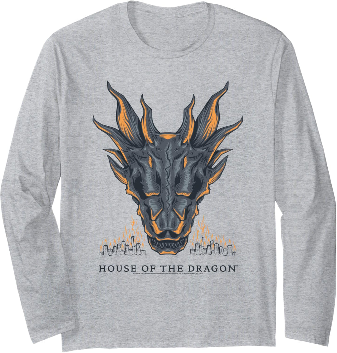 House of the Dragon Candlelit Dragon Head Langarmshirt