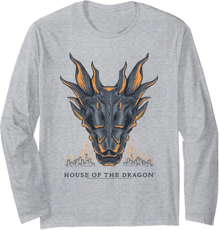 House of the Dragon Candlelit Dragon Head Langarmshirt