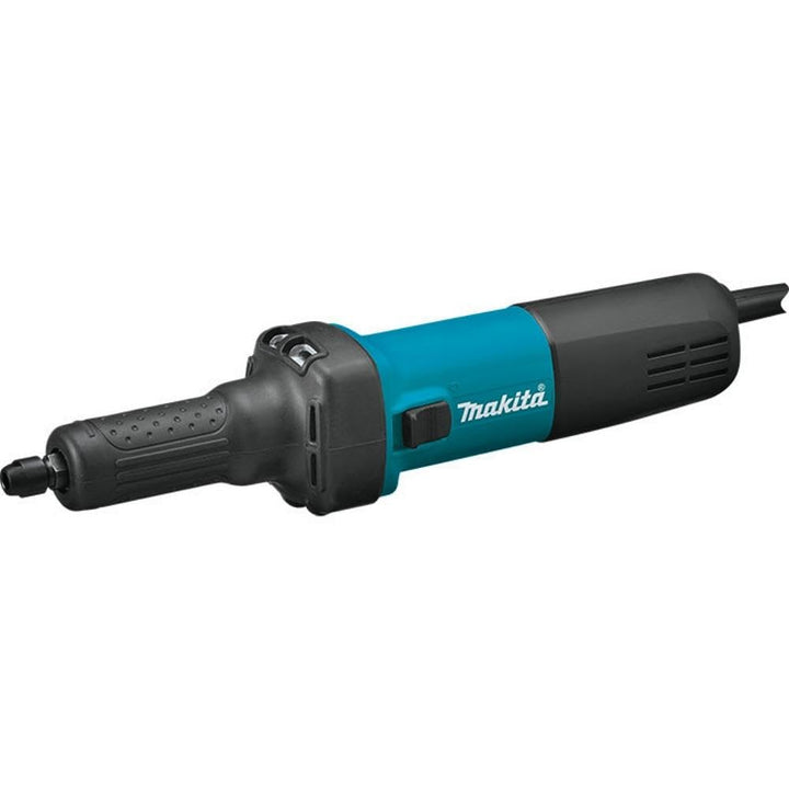 Makita GD0601 GD0601-Amoladora recta 400W 25.000 RPM 1.7 kg pinza 6 mm, Schwarz, Blau, Silber, 1/4_I