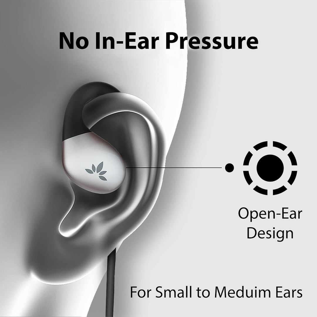Avantree Resolve (Klein-Mittel) – Kabelgebundene Open-Ear Kopfhörer mit Mikrofon & Über-Ohr-Haken, f