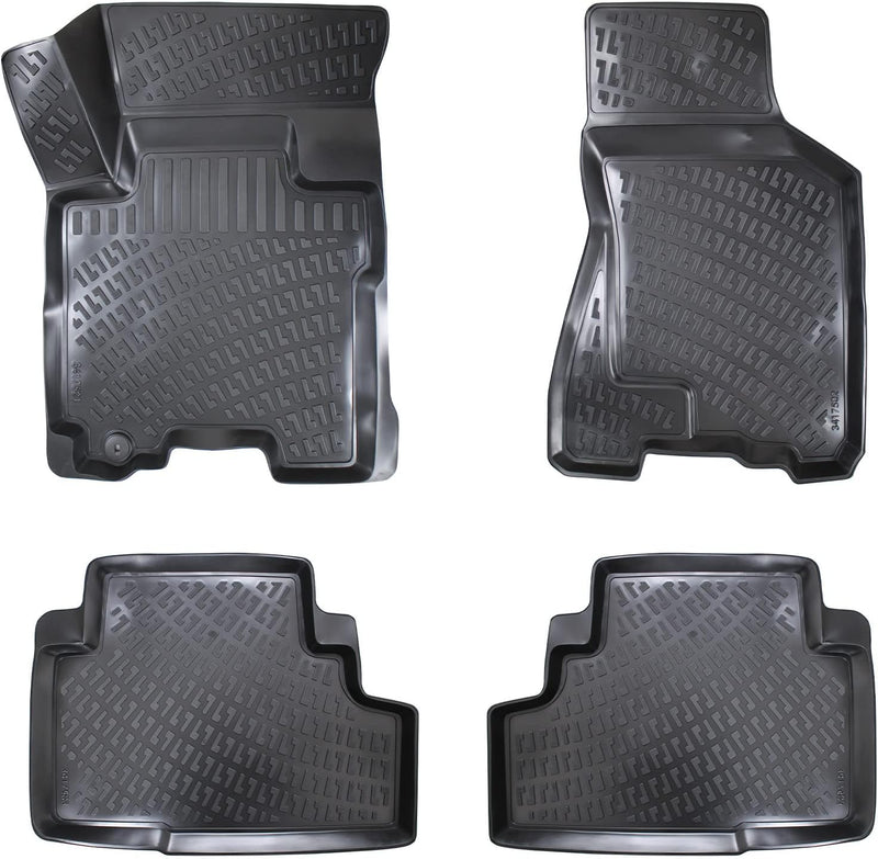 Matnamis 3D Auto Gummimatten Set für Hyundai Tucson 1 2004-2009 Passgenaue Fussmatten 4-teilig Allwe