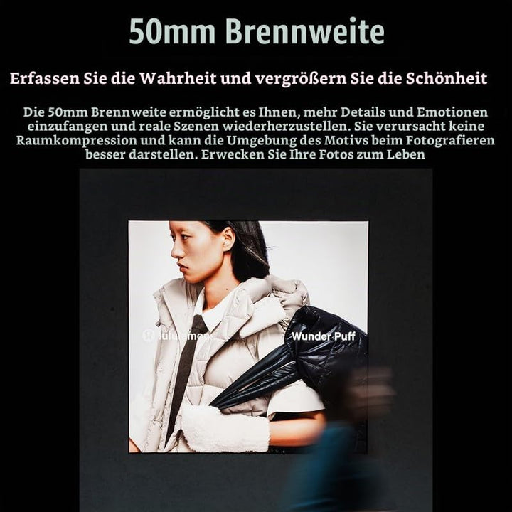 7artisans AF 50mm F1.8 STM-Objektiv, Vollformat, grosse Blende, für spiegellose Kameras mit NZ-Mount