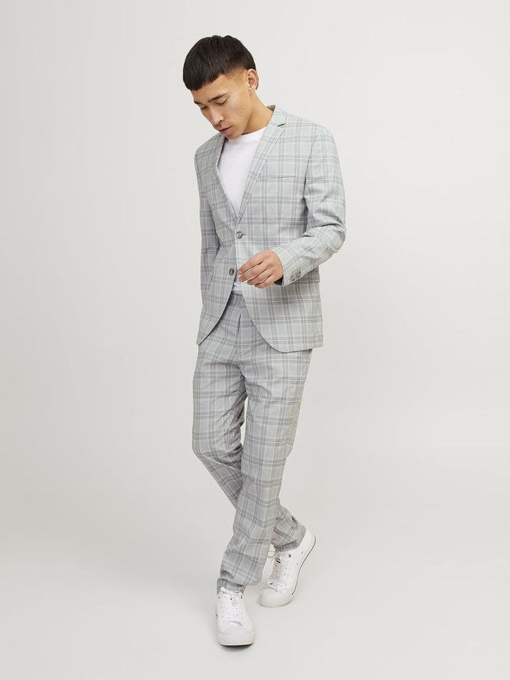 JACK & JONES Herren Jprfranco Check Suit Sn Anzug 46 Griffin/Checks:super Slim Fit, 46 Griffin/Check