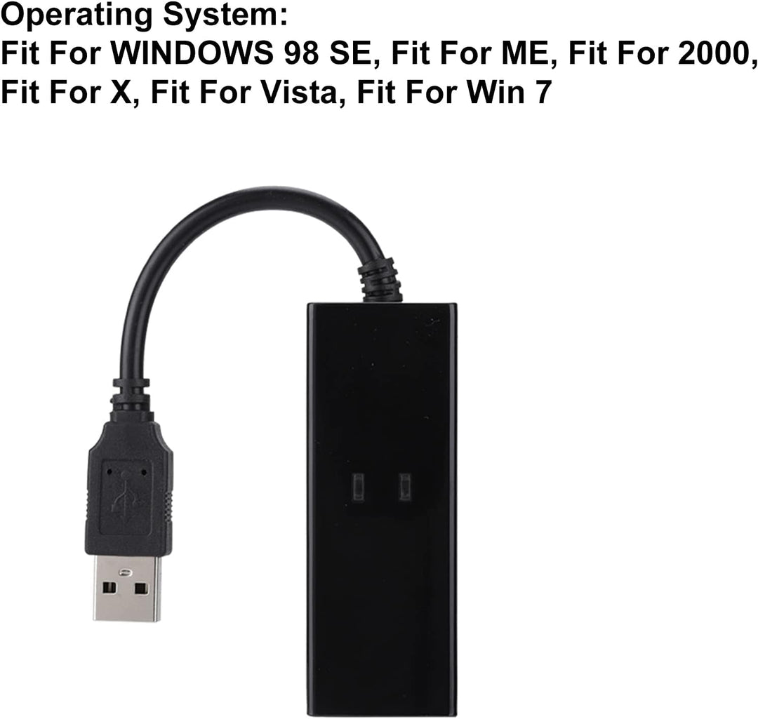 ciciglow Externes USB-56K-DFÜ-Modem für Win7 Win8 Win10 XP, Quick Connect, Fax-Datenmodem