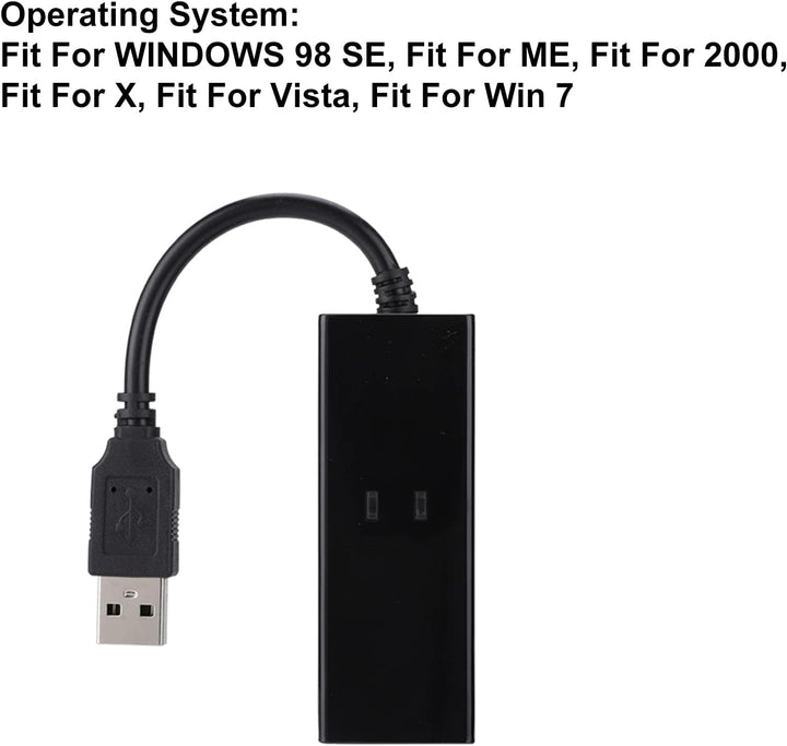 ciciglow Externes USB-56K-DFÜ-Modem für Win7 Win8 Win10 XP, Quick Connect, Fax-Datenmodem