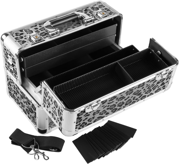 anndora Beauty Case Kosmetikkoffer - Stilvoller Schmuckkoffer, Schminkkoffer mit robustem Aluminiumr