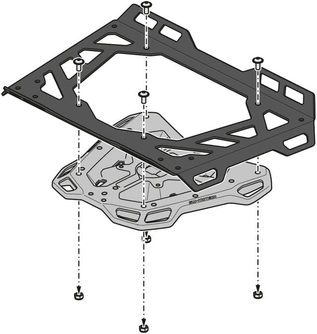 SW-MOTECH Motorrad-Gepäckträger Quick-Lock Street-Rack GPT.04.882.16000/B für KTM, Unisex, Tourer, G