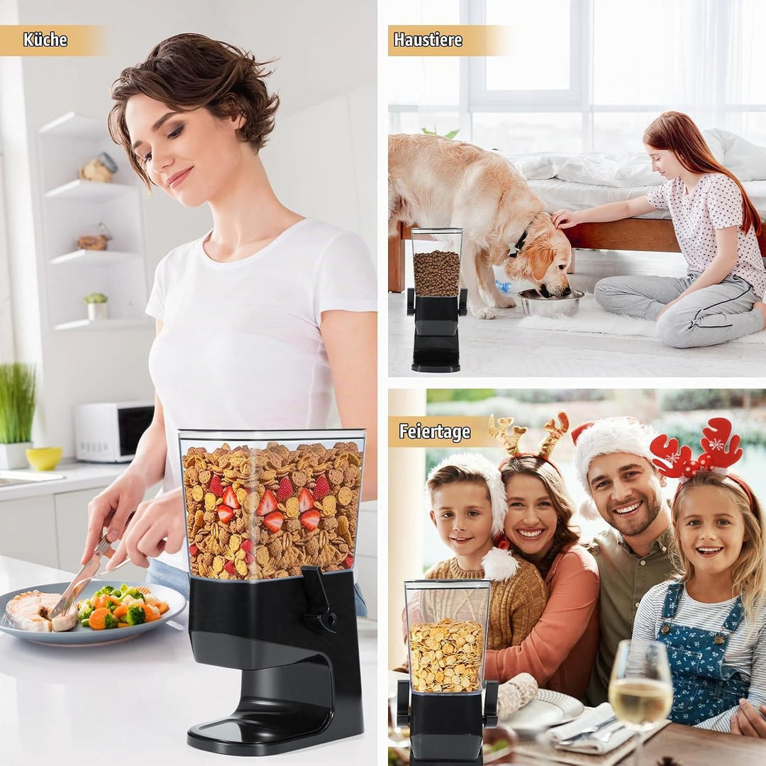 Tokokimo Müslispender, Zerkleinert Keine Cerealien Beim Ausgeben, 3,2L Cereal Dispenser &amp; Cornflakes