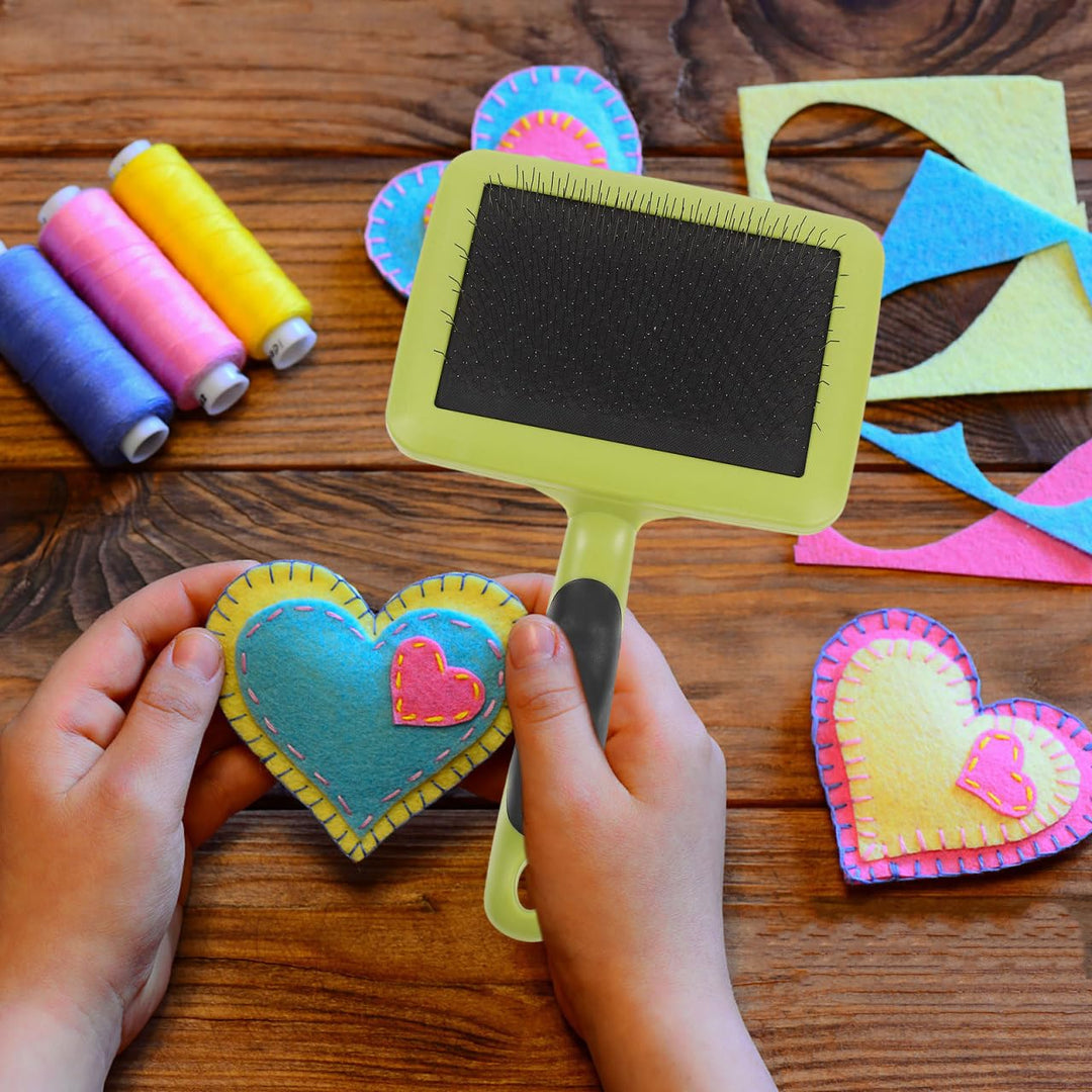 VILLCASE 2 Stück Wollkardier Grosse Handkardier Für Wolle Handwerk Wolle Nadelfilzwerkzeuge Slicker-