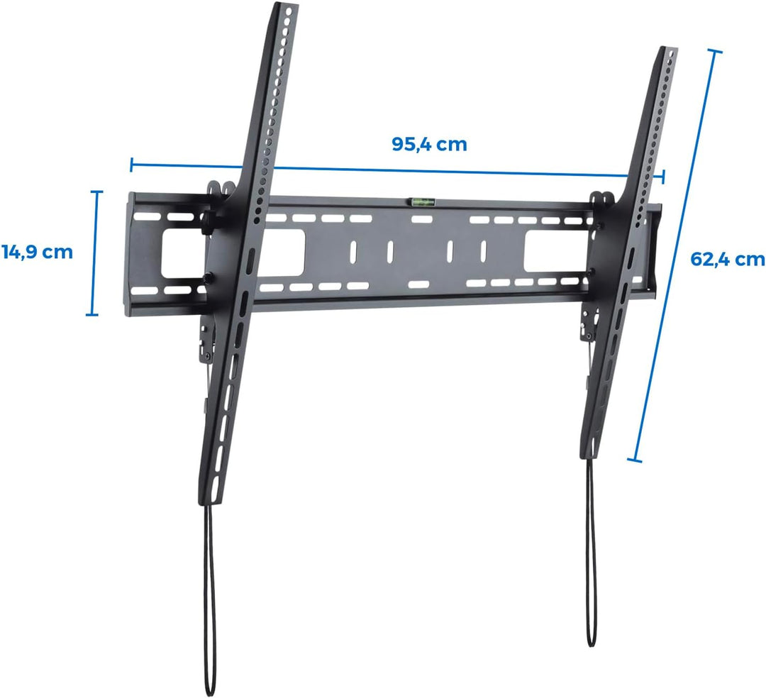 deleyCON Universal TV Wandhalterung 60"-100" Zoll (152-254cm) Neigbar - 75Kg - bis VESA 900x600 - Pl