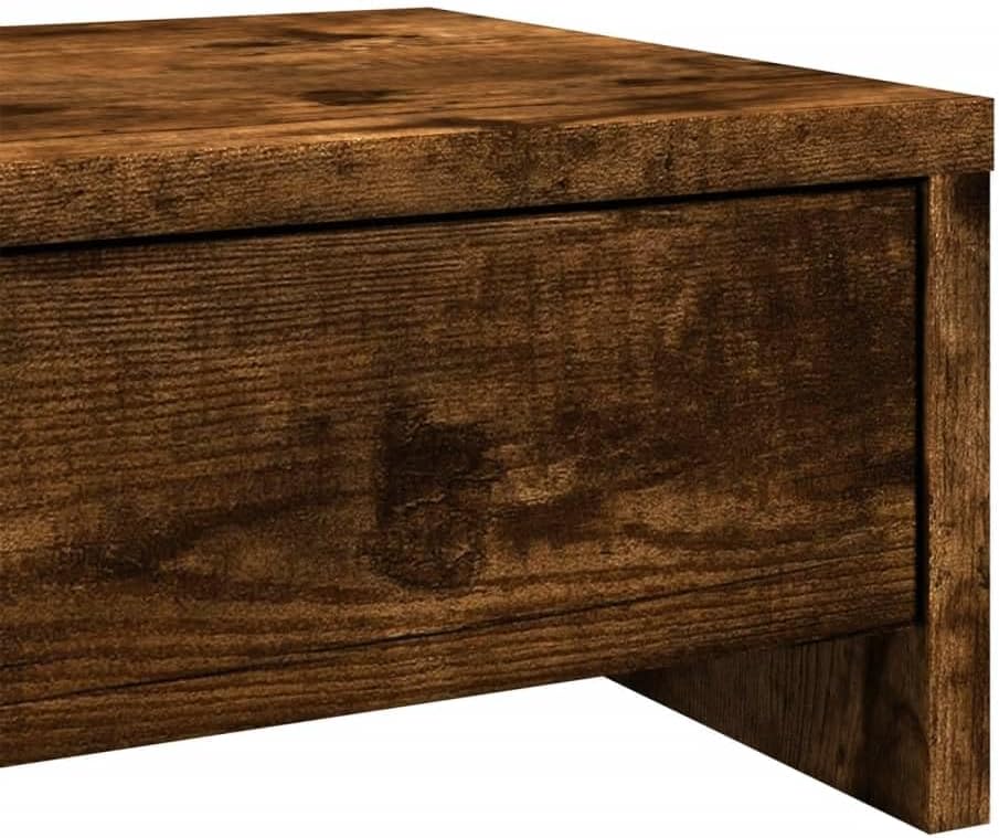 vidaXL Monitorständer, Schreibtischaufsatz mit Schubladen, Unterbau Bildschirm Laptop Ständer, Tisch