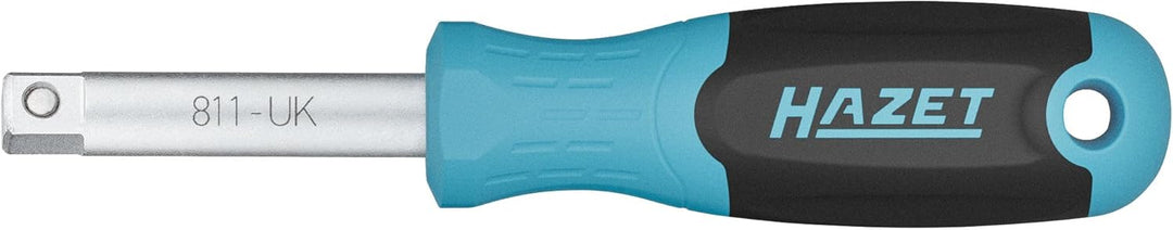 HAZET 1/4" Steckgriff 811-UK, Länge 134 mm, für Handbetätigung, 1/4 Zoll Vierkant Abtrieb, mit Kugel