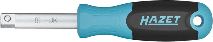 HAZET 1/4" Steckgriff 811-UK, Länge 134 mm, für Handbetätigung, 1/4 Zoll Vierkant Abtrieb, mit Kugel