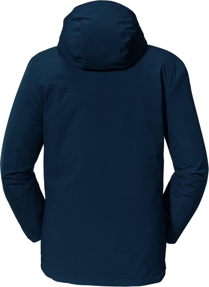 Schöffel Herren Insulated Jacket Bastianisee M, funktionale Winterjacke mit abnehmbarer Kapuze, wass