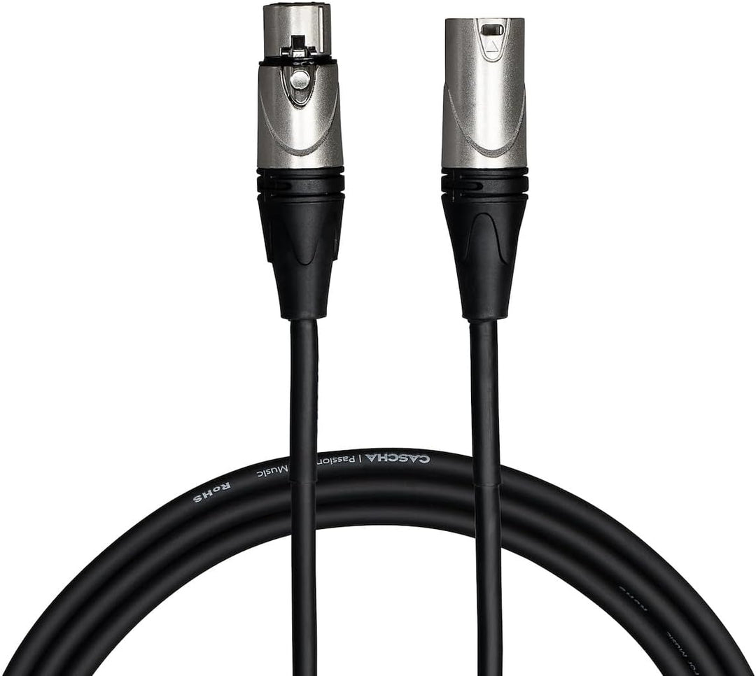 Cascha Advanced Line Microphone Cable, Black, 6m