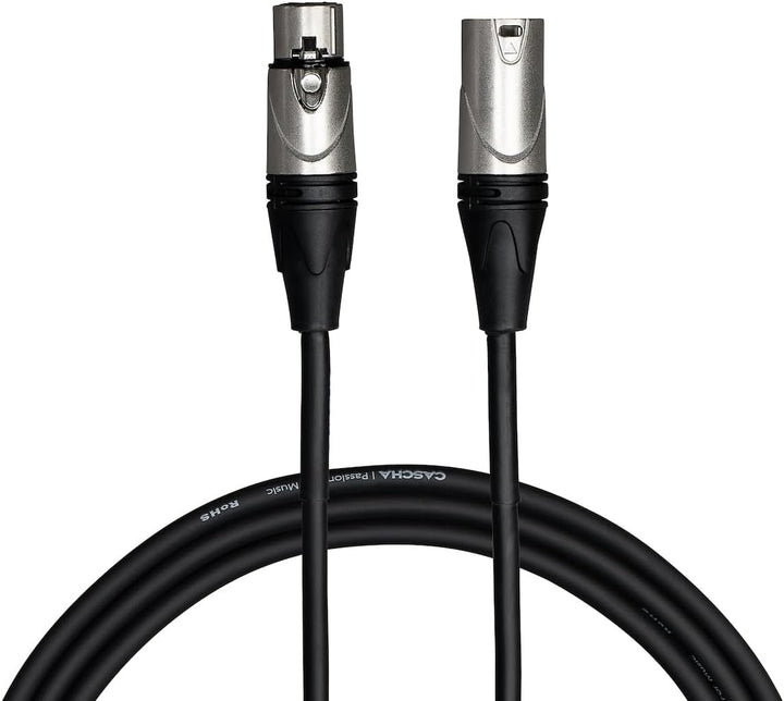 Cascha Advanced Line Microphone Cable, Black, 6m