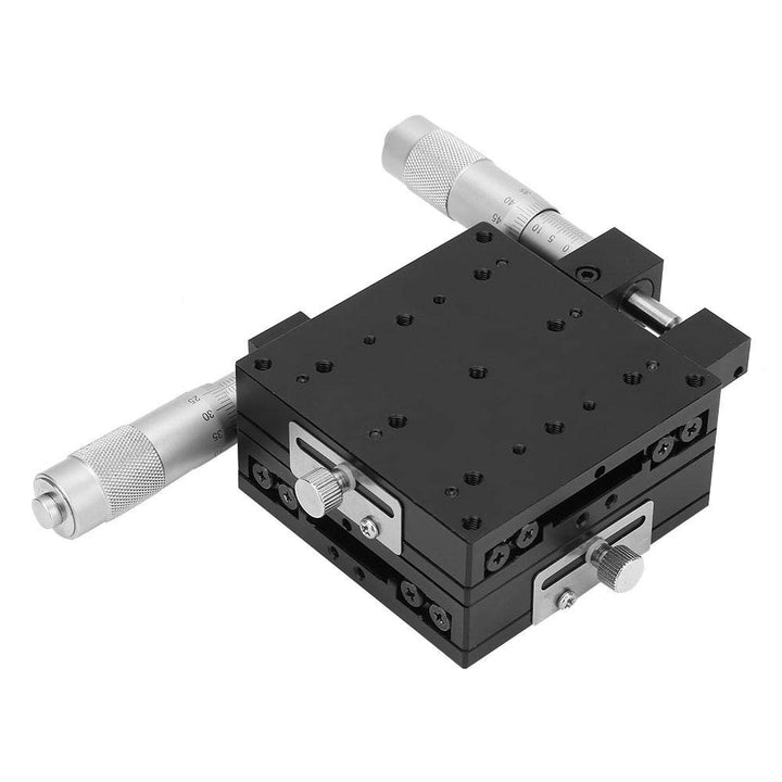 Manueller XY-Lineartisch mit 2 Achsen, 80 × 80 × 40 mm Hohe Genauigkeit Kreuzrollen-Linearbewegung M