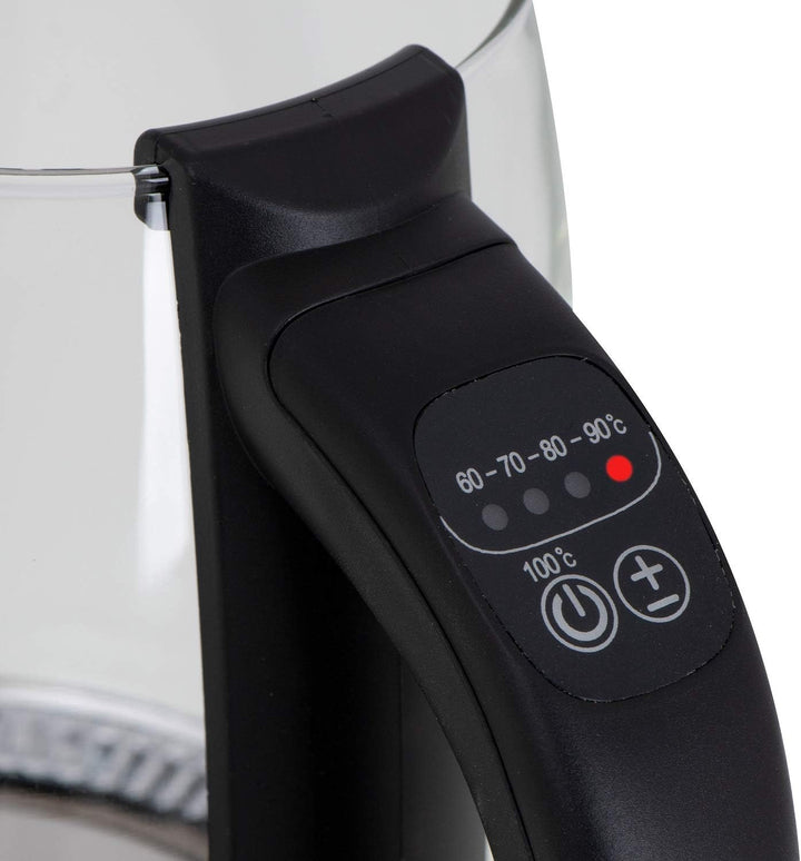 Camry CR 1290 Glaswasserkocher 2,0L mit Teeeinsatz und Temperaturregelung 2 Stunden Warmhaltefunktio