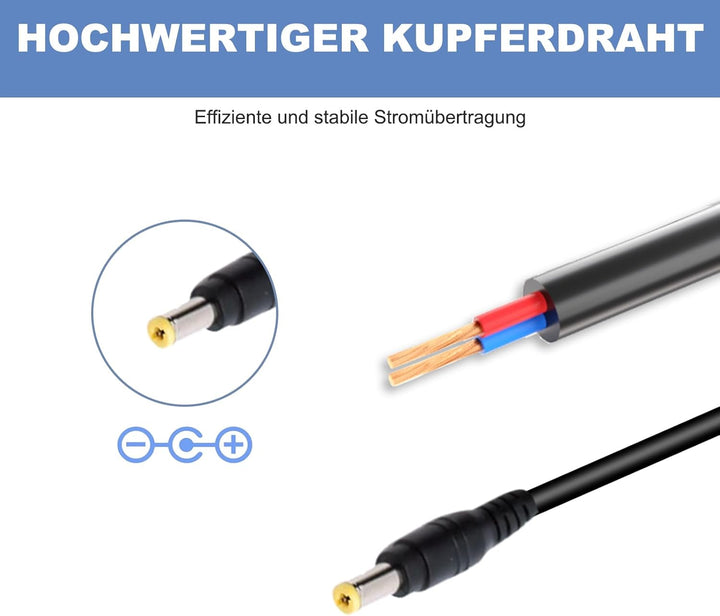 22V Ladegerät Geeignet für Grundig VCH 9929 L/VCH 9931 / VCH 9631 Staubsauger Ladekable Netzteil