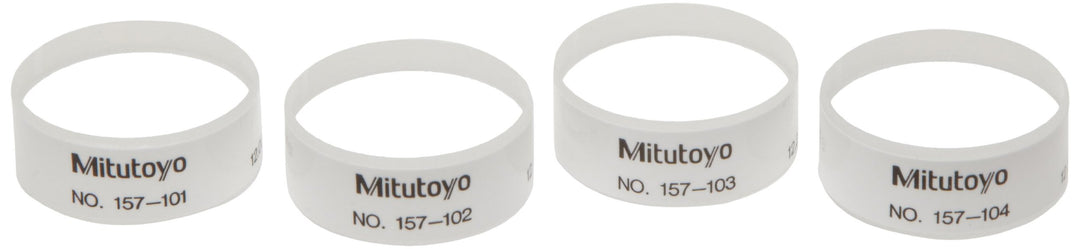 Mitutoyo 157-903 Glasparallel für Bügelmessschrauben, 0-25 mm (4-er Pack)