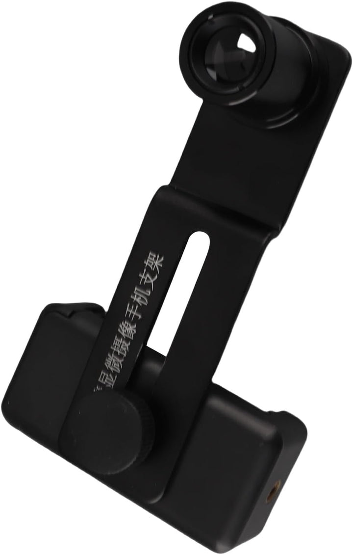 Mikroskop-Objektiv-Handy-Adapter, 23,2 mm Okulartubus, Aluminiumlegierung, Schwarz, 12,5-faches Okul