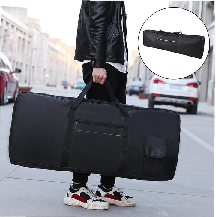 NIDONE Klaviertasche für elektronisches Klavier, 88 Tasten, universal, dick, wasserdicht, Schwarz, S